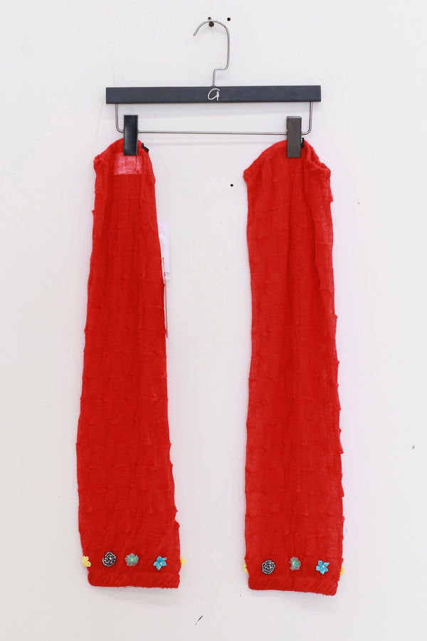 YANYAN KNITS 25 Spring/Summer BOLLOR Leg Warmer/Leg Cover YYK-YYW25-0701-HONG Red